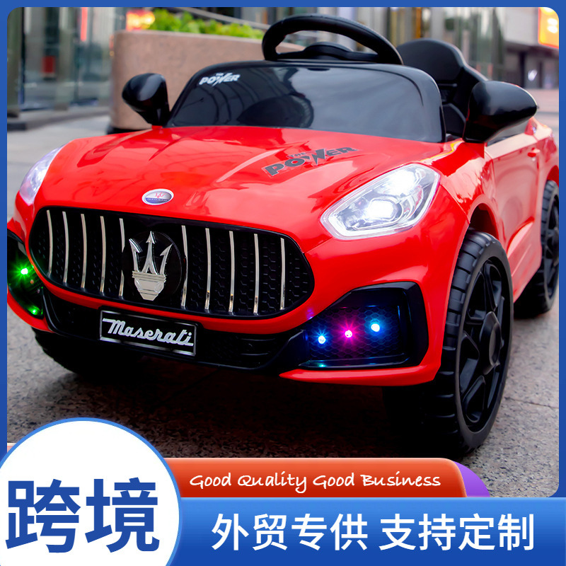 儿童电动车四轮四驱汽车男女小孩带遥控可坐人充电玩具车宝宝童车