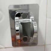 淋浴器头挂座免打孔喷头挂座淋雨浴室花洒支架枪灰色莲蓬架可调节