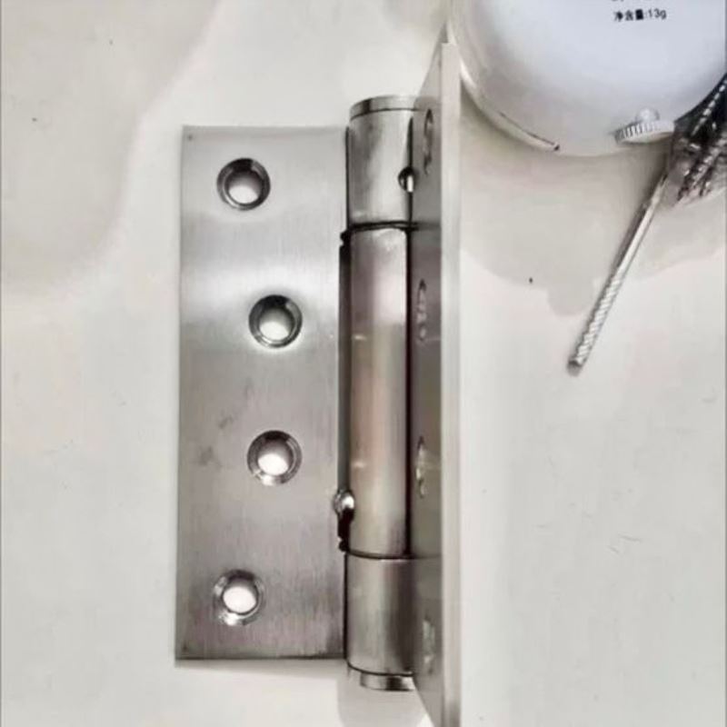 弹簧合页液压闭门器缓冲不锈钢自动关门暗门铰链阻尼定位90度
