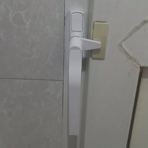 38彩铝推窗拉手锁窗户执手老式铝合金推拉窗平开材质执手 拉手锁