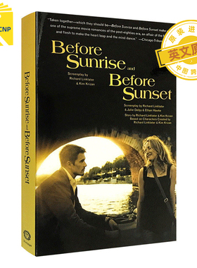 中图跨境 英文原版 爱在黎明破晓前 Before Sunrise Before Sunset 爱在日落黄昏时 全英文版进口书 奥斯卡奖电影剧本 正版