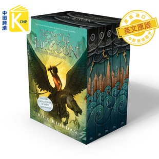 中图跨境 英文原版 珀西·杰克逊和奥林匹亚人5册书籍 Percy Jackson and the Olympians 5 Book 进口正版