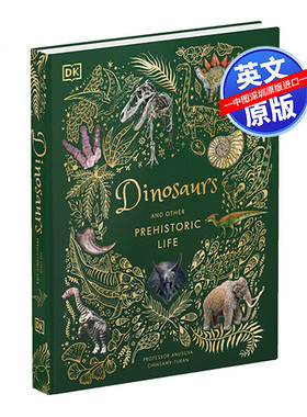 英文原版 DK 恐龙和其他史前生物 精装 Dinosaurs and other Prehistoric Life 古代物种化石科普指南 儿童英语百科全书