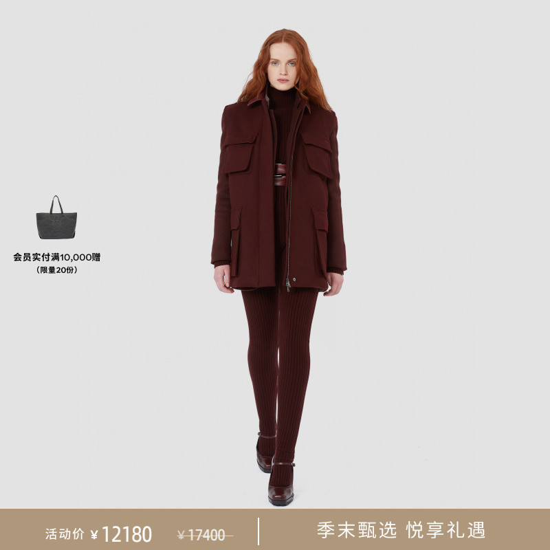 【季末甄选】MaxMara 2025秋冬新品女装骆驼绒西装外套1046245306