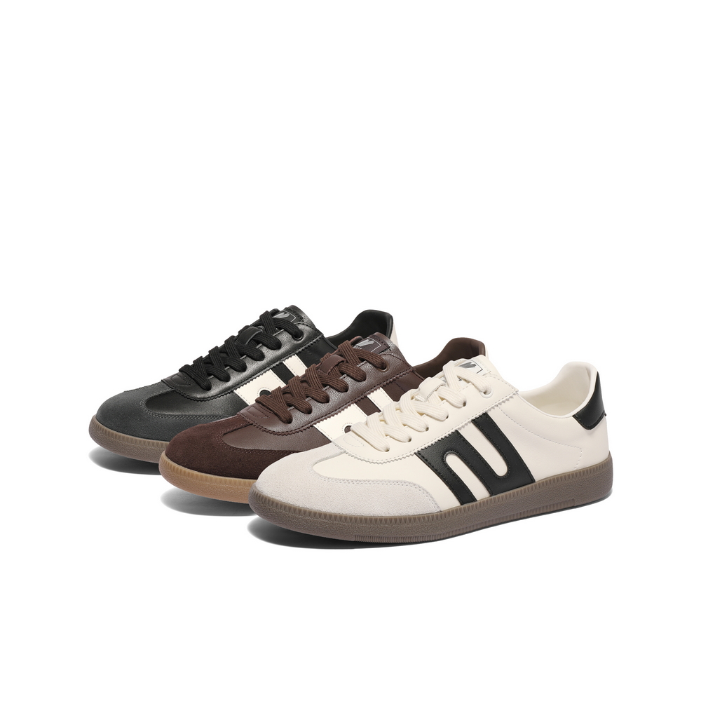 百丽男鞋休闲板鞋2025冬新商场同款复古运动鞋板鞋德训鞋8PU01AM5