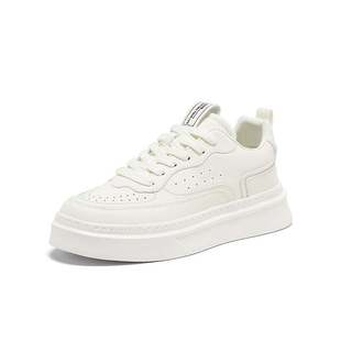 男休闲鞋 百思图2024秋季 小白鞋 透气厚底增高运动板鞋 F7853CM4 新款