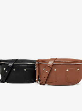 百思图2024冬季新款时尚潮流通勤马鞍包单肩包女X3547D34