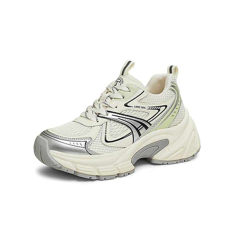 TATA他她极光厚底休闲老爹鞋女鞋复古运动鞋2025春新GLL01AM5