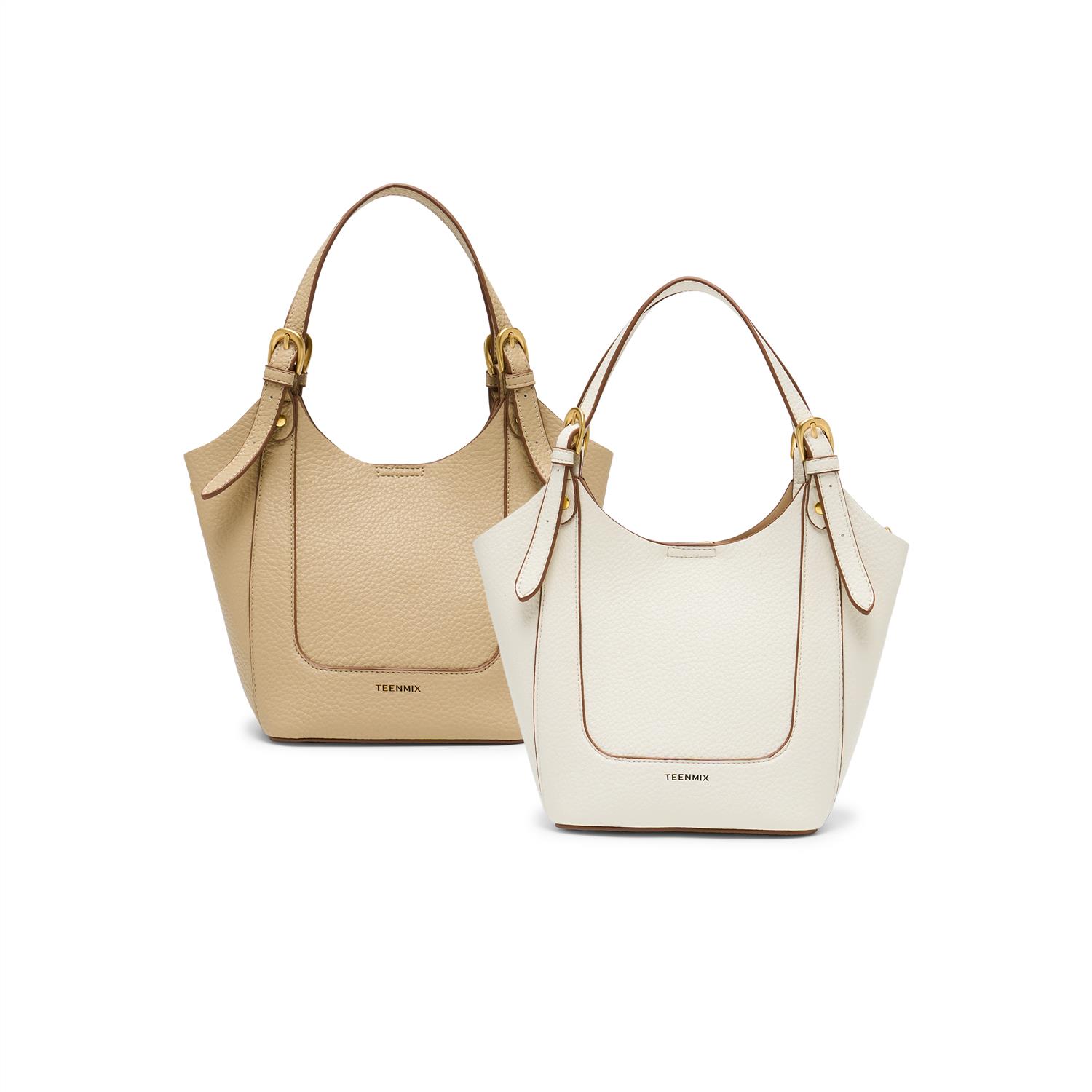 天美意潮流复古包包女饺子包单肩斜挎包手提包2025春新款X3085AX5