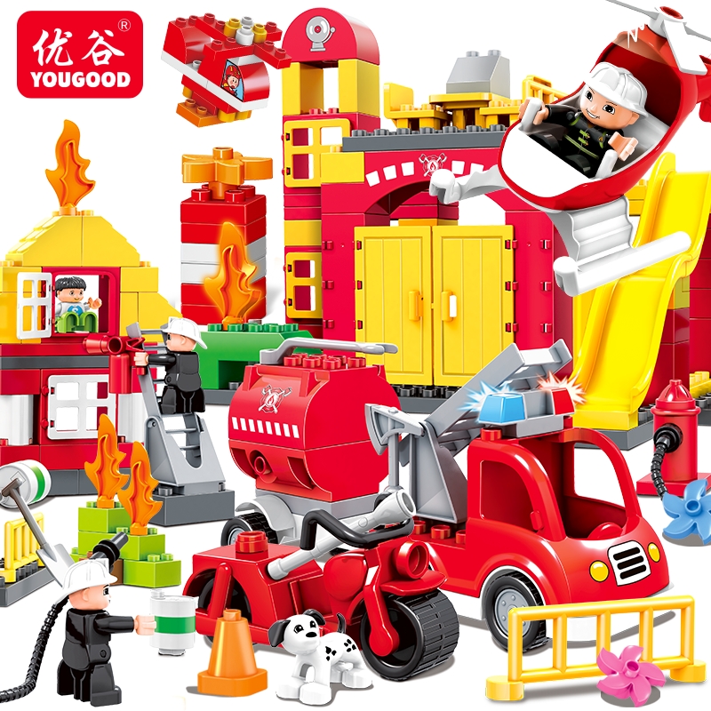 YOUGOOD玩具优谷城市消防积木
