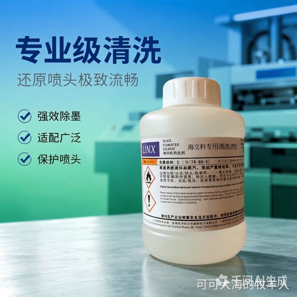 包邮海立科清洗剂 喷码机油墨清洗液 工业打码机喷头清洁耗材