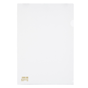 齐心l型文件夹侧入式a4单页夹合同档案资料夹a4纸简历封皮塑料单片l形l夹简易二页文件套文件保护袋办公用品