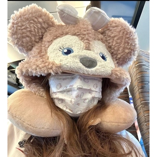 雪莉玫u型枕旅行便携可爱连帽颈枕办公室学生宿舍午睡枕u形枕护脖