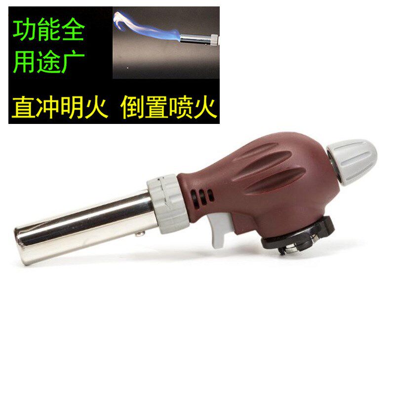 直冲明火可倒置喷火枪高温焊枪料理烘焙点炭焊接卡式喷枪ws-518c