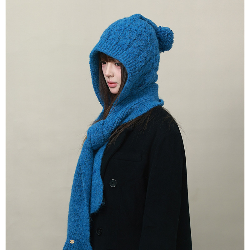 韩系保暖毛线帽女秋冬季加厚防寒护耳针织帽大头围围巾一体雷锋帽,服饰配件/皮带/帽子/围巾,帽子,淘宝优惠券,粉丝福利购,淘宝优惠卷