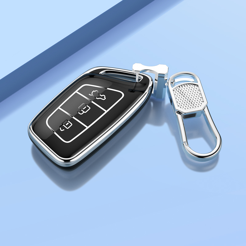 适用新宝骏钥匙套rs3/rs5/rc-6/rc-5/e300/valli汽车遥控器保护壳
