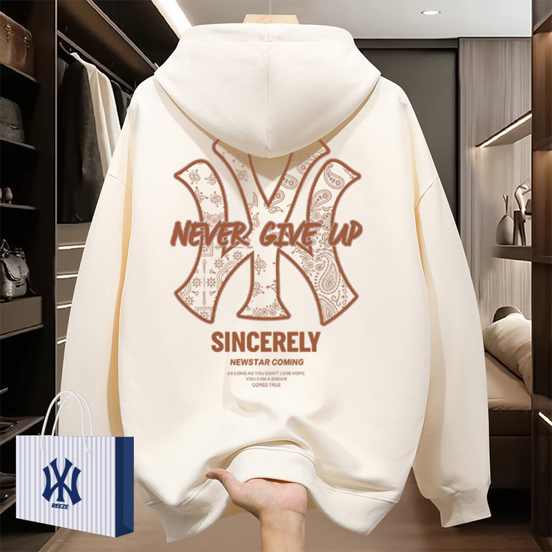 奥特莱斯2025秋冬季新款卫衣男款连帽重磅美式高街男生长袖情侣