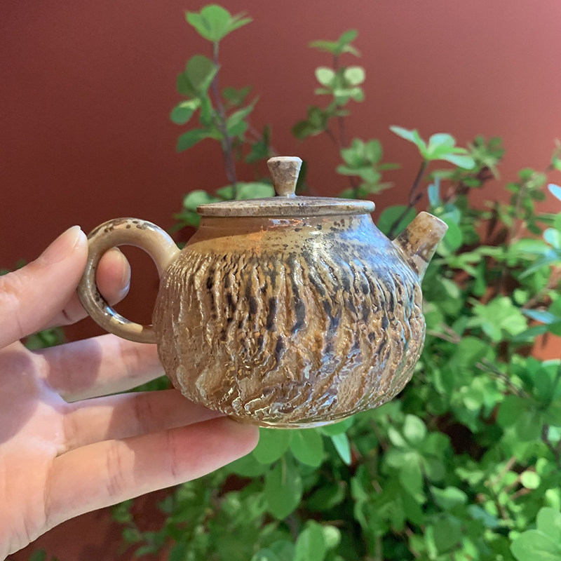 瓷语颠 茶壶柴烧复古陶瓷泡茶单壶家用办公功夫茶具中式手工