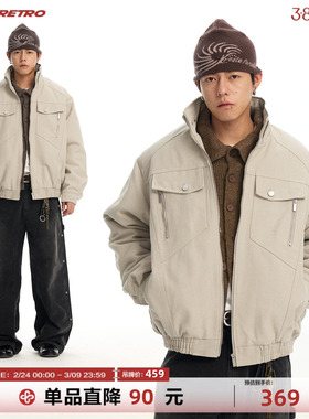 CoosRetro 美式复古结构重磅夹克座山雕外套男女同款宽松百搭潮牌