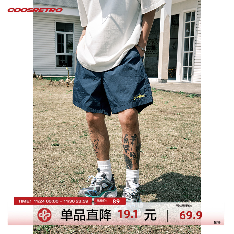 CoosRetro休闲短裤刺绣