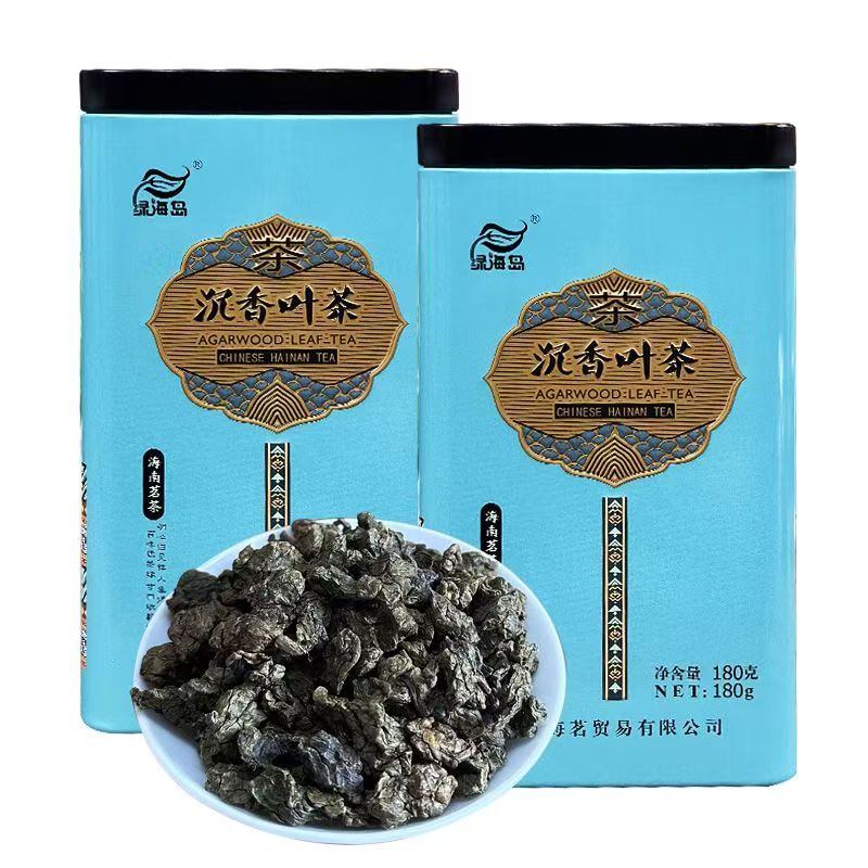 正宗海南沉香茶叶白木香叶茶非奇楠沉香茶代用茶睡前一杯罐装图片