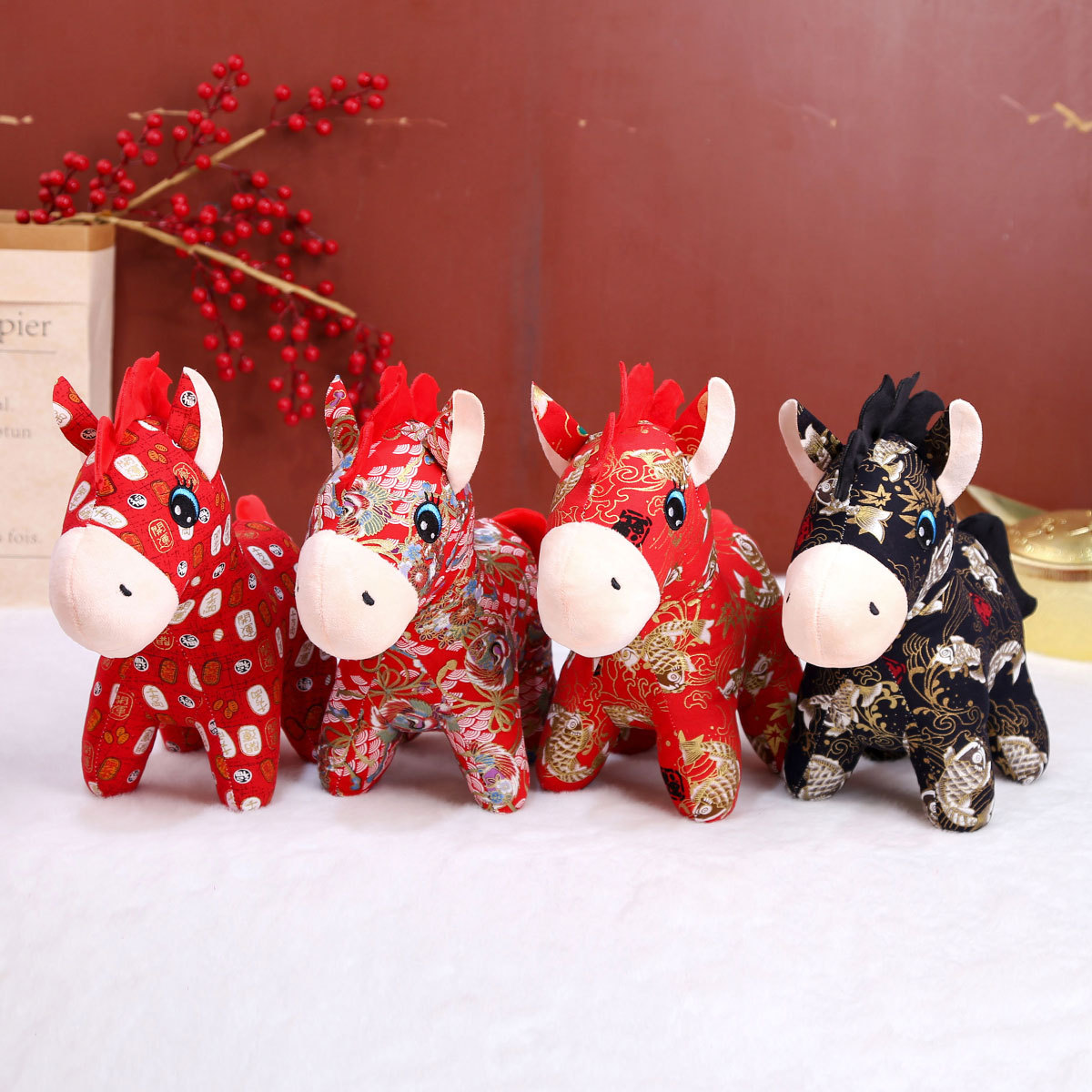 马年吉祥物公仔挂件2026生肖马毛绒玩具玩偶公司活动年会礼品娃