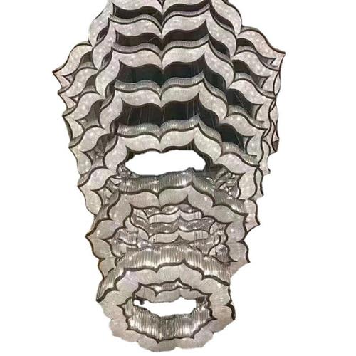 led水晶灯加工定制酒店大堂玻璃罩吊灯宴会厅吧台会议室轻奢吊灯