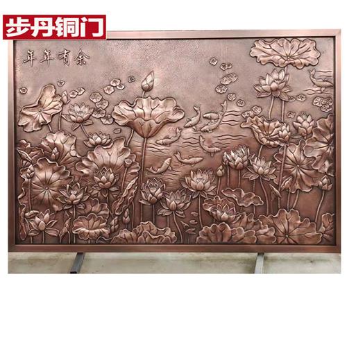 定做铜雕铜门花铜花件锻铜背景墙景区铜雕壁画铜牌匾雕刻
