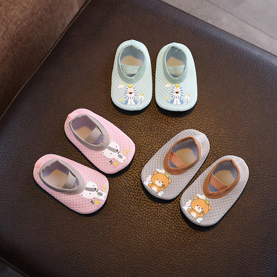 婴儿鞋子夏季网眼薄款男女宝宝学步鞋室内防滑儿童地板鞋袜鞋