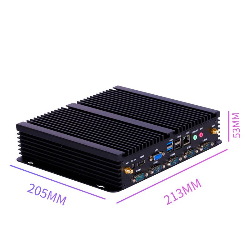 厂家直销IPC6000嵌入式6COM工控电脑双千兆网卡i3-10110U i710510