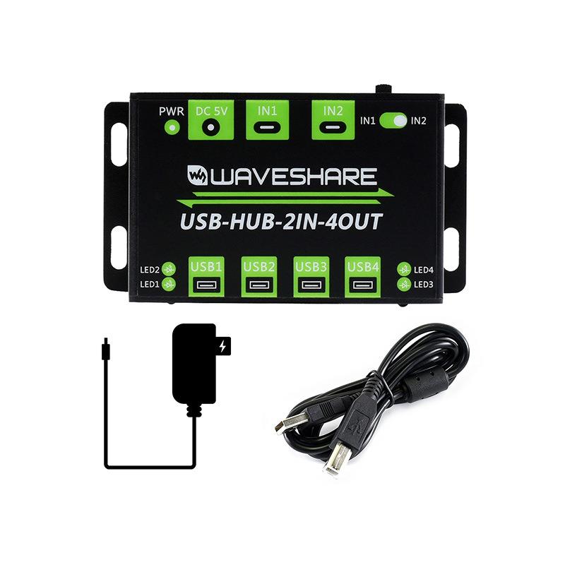 工业级4路USB2.0集线器 双主机共用随心切换 多重保护电路