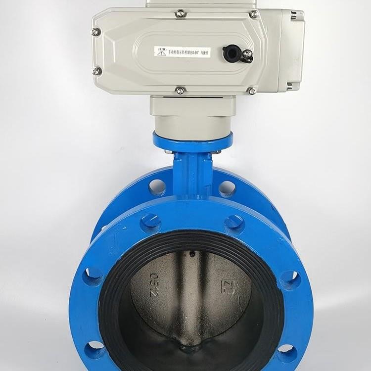 D941X-16C 电动法兰蝶阀 软密封法兰式 电动蝶阀