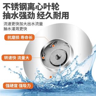 电动车专用抽水泵家用浇菜12V24V48V60V72伏纯铜电机直流潜水泵