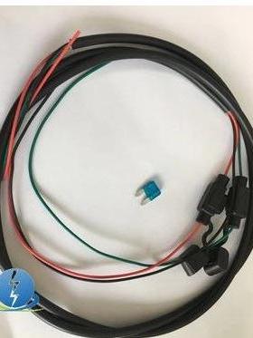 XHX002小号黑色防水座保险丝防水座保险座保险盒红绿黑3P线1.5米