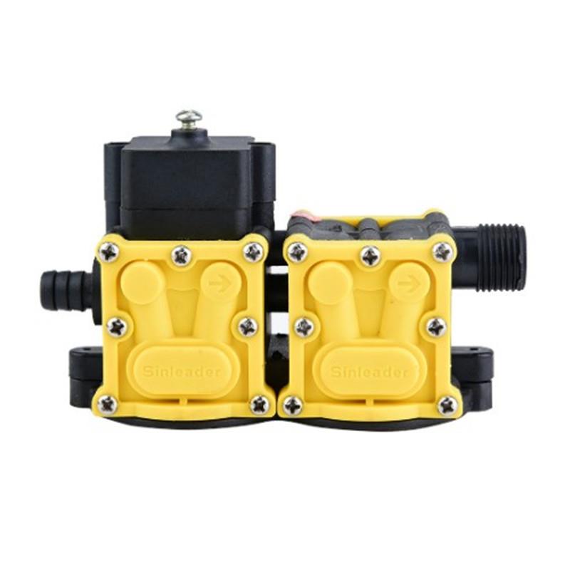 台州XLD信利达隔膜水泵泵头配件 12V双核电动喷雾器回流马达头部