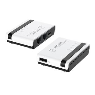 LAN WAVLINK 100Mbps USB2.0无线打印机服务器带10 桥接 NU516U1
