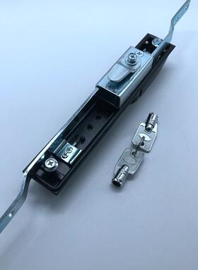 MS830黑色配大锁舌连杆锁，天地锁，柜门锁，配电箱门锁，机柜锁