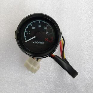 55mm转速仪表圆形表头改装 车用可以定现做齿数12v24v挖掘机转速表