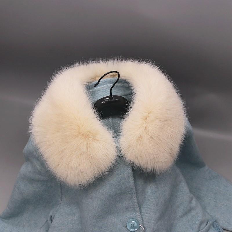 加厚仿狐狸獭兔毛毛领子男