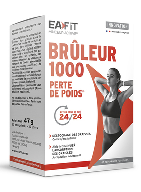 法国EAFIT燃卡1000懒人身材管理碳糖油阻断加快代谢高燃减顽固