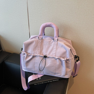 旅行包女大容量可单肩斜跨手提收纳健身包行李包便携待产包行李袋