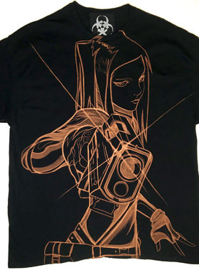 黑红blackred纯动漫死亡代理人ErgoProxy叛逆少女涩谷t恤