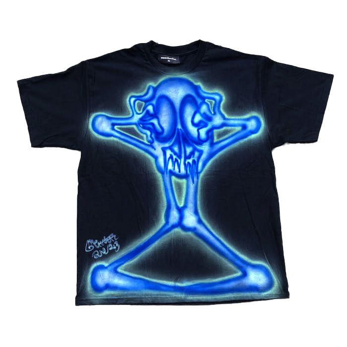 Graffiti spray painting涂鸦喷绘gothaesthetic Y2K shirt短袖