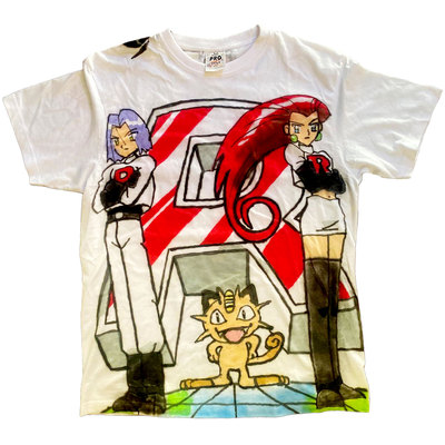 神奇宝贝圣威小智AshKetchum小次郎James原创手绘HandPainted短袖