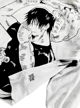 Graffiti原创Toji Fushiguro伏黑藤次Jujutsu Kaisen咒术回战卫衣