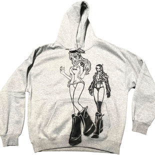 网络流浪汉海贼王OnePiece喷绘小众喷绘艺术涂鸦欧美连帽卫衣