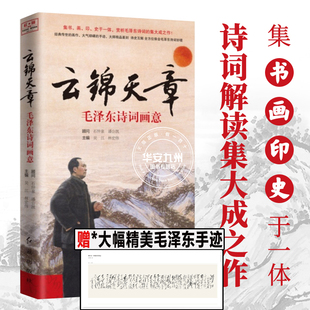 云锦天章毛泽东诗词画意 毛泽东诗选解读集书画印史于一体 插页名画大师画作 美术中国近党史收藏篇 诗词书 毛泽东诗词鉴赏书籍