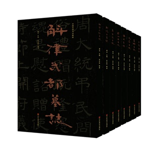 中国石刻书法精粹8册第6辑第六独孤华/高善德/和伏生/斛律武都/张斌/王茂/元嶷/吴穆墓志 书法碑帖临摹北齐墓志铭 山东美术出版社