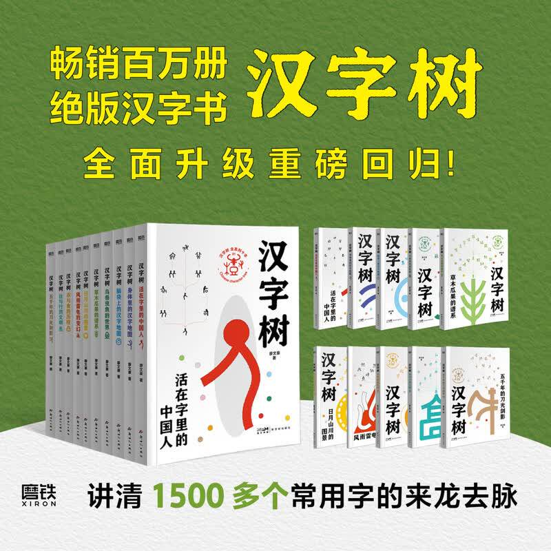 【全新修订升级版】汉字树全套10册 汉字的故事 说文解字画说汉字 中国汉字听写大会成语画给孩子的汉字王国故事书籍图解常用字