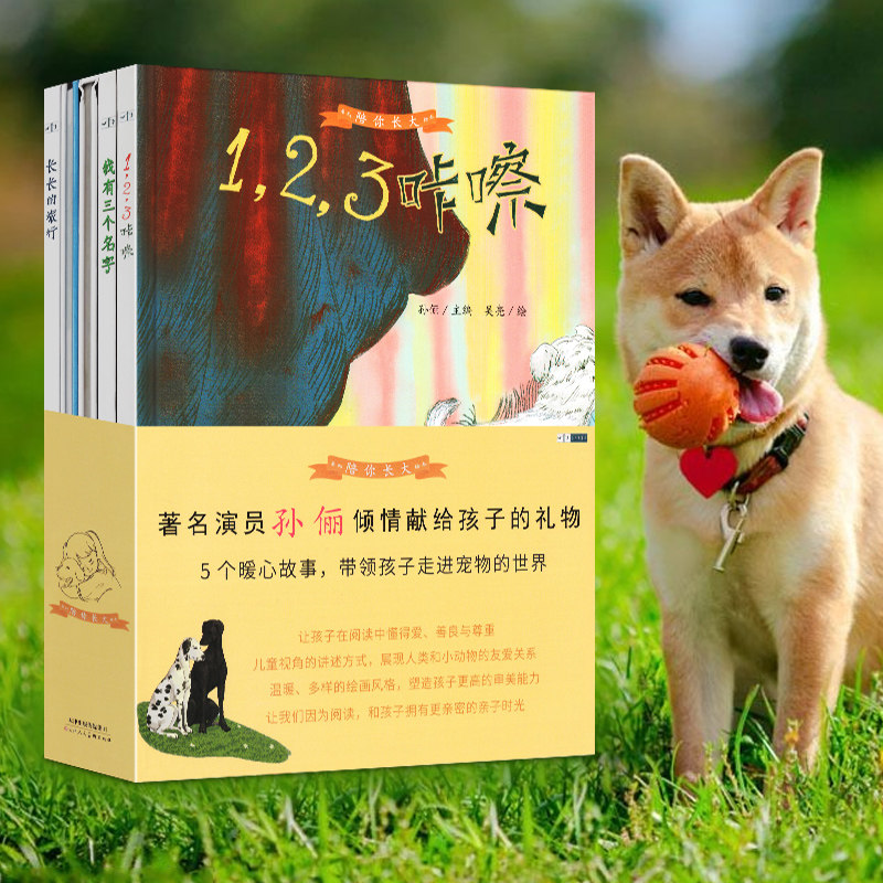 陪你长大系列绘本孙俪 睡前故事流浪动物生命教育绘本图画书5本装3-8岁儿童读物中班大班绘本童书 孙俪儿童绘本